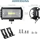 AUTOUTLET LED Arbeitsscheinwerfer, 24 LEDs Offroad Zusatzscheinwerfer 72W 6000LM Auto Scheinwerfer 12V-24V 6500K IP67 Wasserdicht Rückfahrscheinwerfer für SUV Truck Traktor LKW Bagger usw(4 Stück)