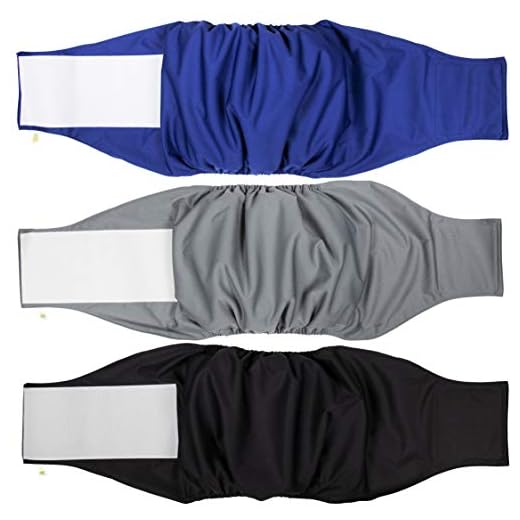 Pañales para Perro Cubre Panza Lavables [Juego de 3 Piezas] Pañales Reutilizables y amigables con el Medio Ambiente (Original, L)