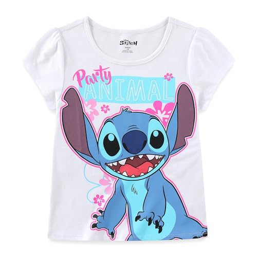 Image of Disney Lilo and Stitch Girls 3 Pack Short Sleeve T-Shirt for Little to Big Kids