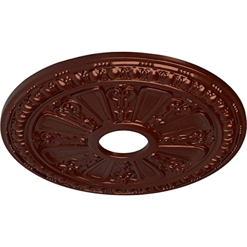 Image of Ekena Millwork CM18RAACS Raymond Ceiling Medallion, Antique Copper