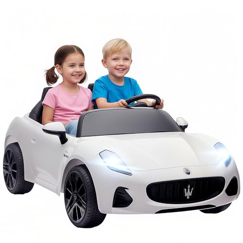 AIYAPLAY Kinder Elektroauto Maserati 12V 2-Sitzer Kinderauto mit 2,4 GHz...