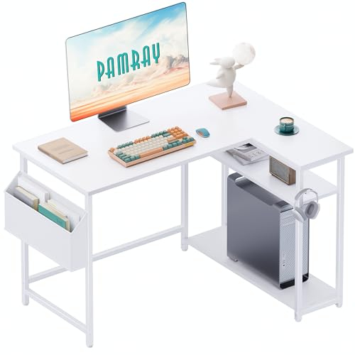 Pamray 40in Compact L-Shaped Desk