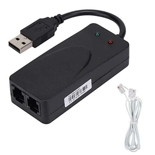 USB 2.0 56K Fax Modem, External V.90 V.92 Modem with Dual Ports, USB Data Modem Compatible with Win 7/Win 8/Win 10/Win XP, Auto-Dial, Tone and Pulse Dialing, Auto Answer, Auto Retrain