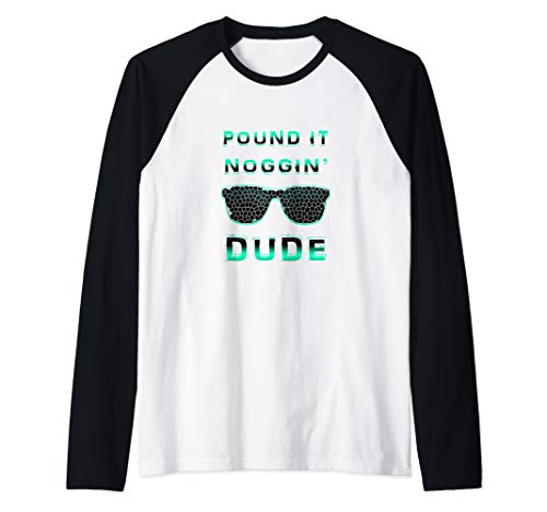 POUND IT NOGGIN Perfect Dude Shirt Youth Boys Men Gift Dude Raglan Baseball Tee