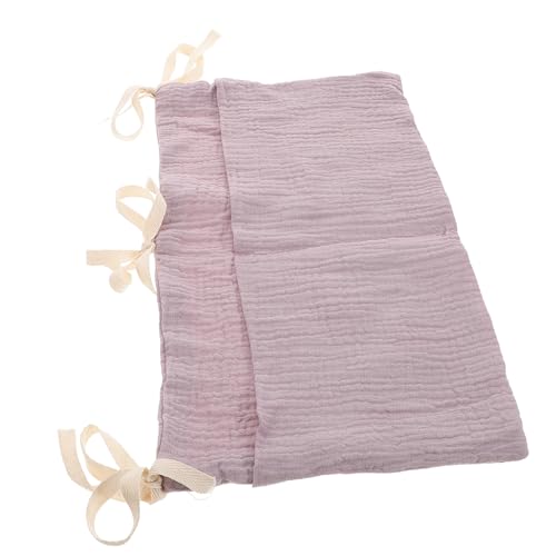 SHOWERORO 吊り下げ式おむつオーガナイザー 用ベッドサイドバッグ ダブルポケット コットン製ウォールシェルフ 男の子と女の子のおもちゃ用