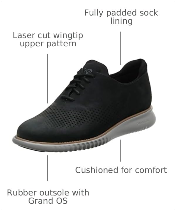 Image of Cole Haan Men's 2.Zerogrand Laser Wingtip Oxfords