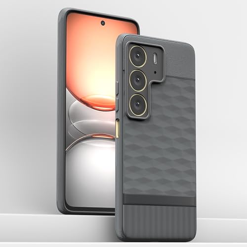 Image of Outlouders Bumper Case for Realme C75 | Full Camera Protection | TPU Soft Flexible Shockproof Back Cover (Grey)