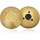 Coolmusic Steel Tongue Drum 12 Zoll 13 Töne, 30,5 cm, Zungentrommel Schlagzeug Anfänger, Handpantrommel mit Tasche, Musikbuch, Schlägel, Fingerplektren (Golden)
