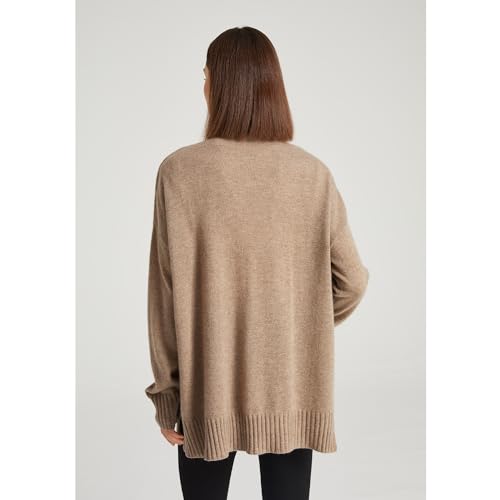 Image of GreenMount Women's 100% Pure Cashmere Cardigan Sweater Soft and Warm Long Sleeve Oversize Loose Cardigan with Pocket