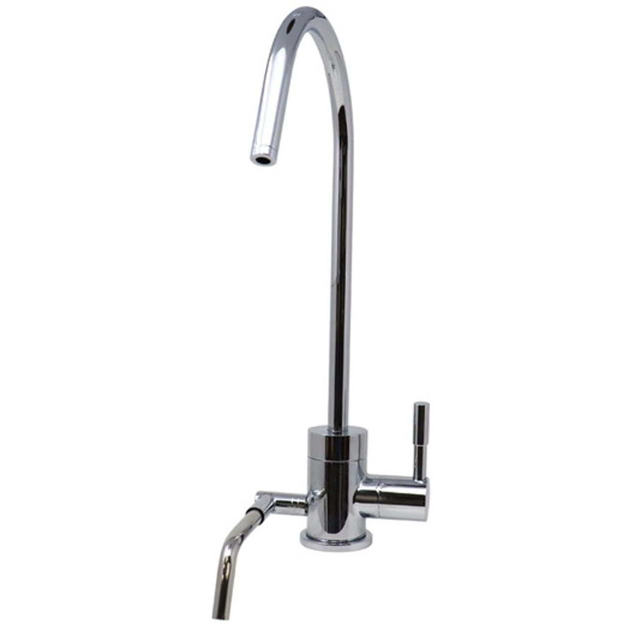 Dual Spout Alkaline Water Ionizer Faucet for Filtration System. Fits K8, SD501, JRII.. (Polished Chrome)