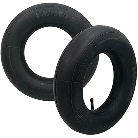 2 PCS 3.50/4.00-6 Tire Inner Tube with TR-13 Straight Valve Stem for Hand Trucks, Lawn Mowers, Yard Trailers, and Wheelbarrows Cover
