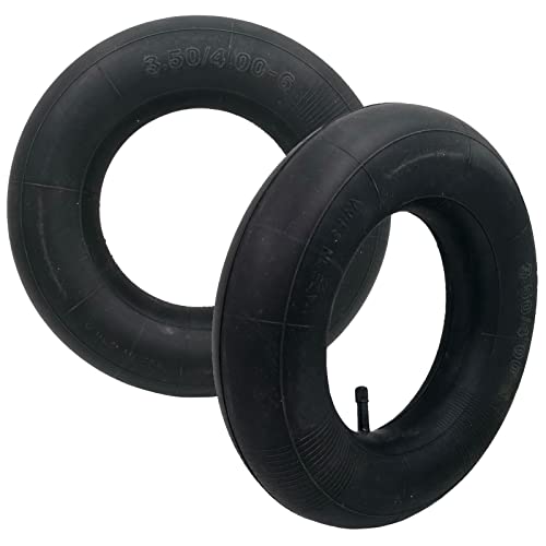 1PZ Schlauch 4.00/3.50-6 Mit Gebogenem Ventil - Ersatz Für Schubkarren & Rasenmäher