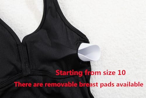 J.E Sterguard Athletic Girls' One Piece Swimsuit, Girls Swimsuits Size 6-14Y 2212803