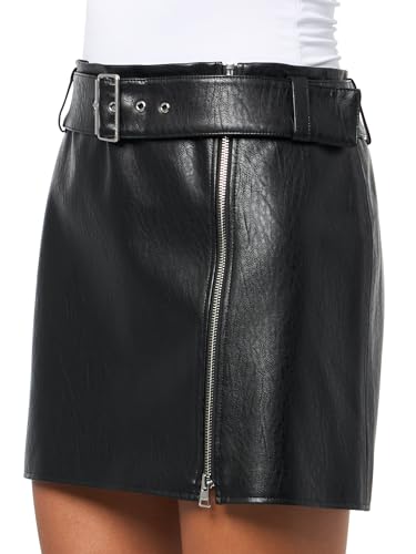 HUGO Women's Big Belt Buckle Mini Skirt3