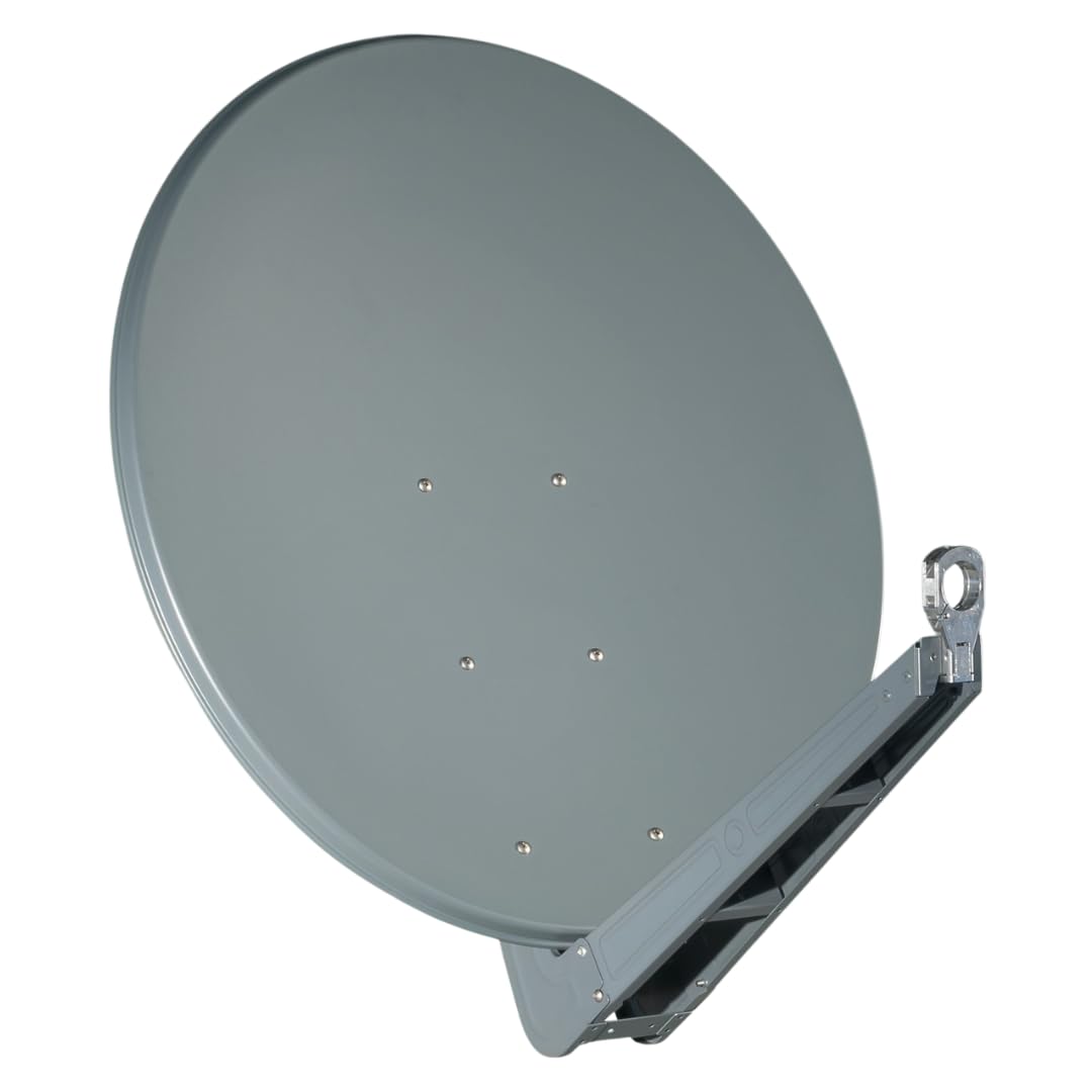 Spiegel SE Profi-Serie 85 cm anthrazit | Aluminium-Satspiegel | Alu Satellitenschüssel | wetterfeste & extrem stabile Antenne