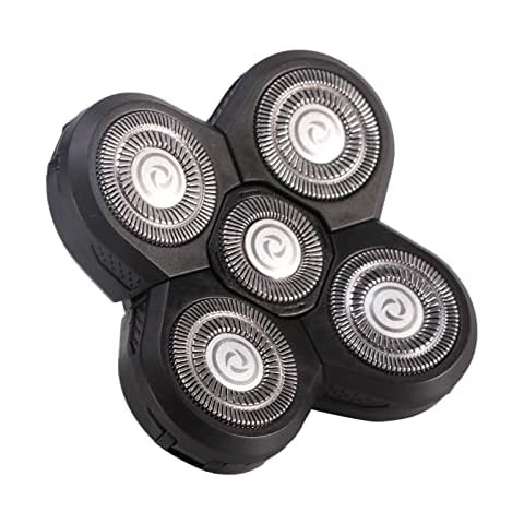 Electric Shavers Replacement Heads for Men, 5 Razor Head Replaceable Alternate Floating Washable Blade Trimmers Head Cover