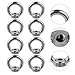 Homoyoyo 8 Pcs M10 Stainless Steel Eye Nuts Ring Bolts with Threaded Eyelets for Lifting and Industrial Fastening Applications