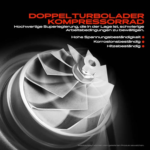 Frankberg Turbolader Abgasturbolader Kompatibel mit Cruze J300 1.4L 2010-2016 Orlando J309 1.4L 2012-Heute Astra J P10 1.4L 2009-2015 Corsa D S07 Mokka X J13 Replace# 55565353