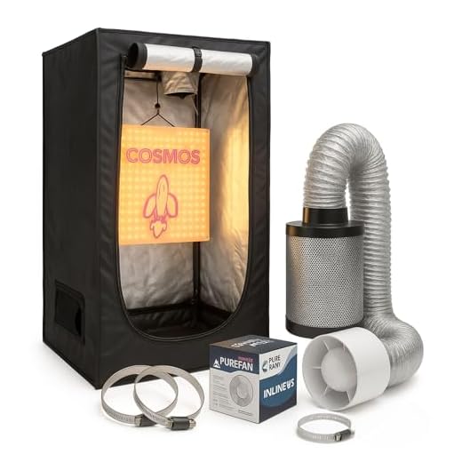 Kingpower Grow Box Grow Zelt für Pflanzen Growbox Gewächshaus Garten Anzucht Mini Gemüse Kräuter Schrank Indoor 40x40x120cm Blumen klein Tomaten Hydro Green 13 Weedness Grow Box Komplett Set LED 45 Watt Basic 40x40x140 cm - Zuchtzelt Growschrank Growzelt Anbau Indoor Complete Crow
