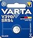 Produktbild VARTA Batterien V390/SR54 Knopfzelle, 1 Stück, Silver Coin, 1,55V, kindersichere Verpackung, für elektronische Kleingeräte - Uhren, Autoschlüssel, Fernbedienungen, Waagen