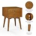 Crosley Furniture Landon Nightstand Side Table with Drawer, Acorn