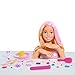 Barbie Color & Style Deluxe Styling Head, Blonde Hair, Kids Toys for Ages 3 Up by Just Play
