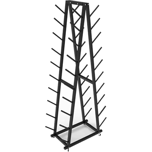 Support tapis de yoga à roulettes pour ranger votre gym à la maison