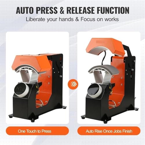 Máquina de prensado térmico para camisetas naranja miniatura 7