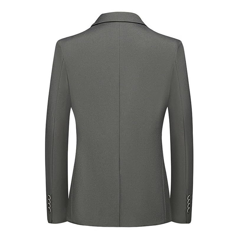 Mens Gray Two Button Blazers and Sport Coats Slim Fit Jackets for Men Casual Suit Formal Business2