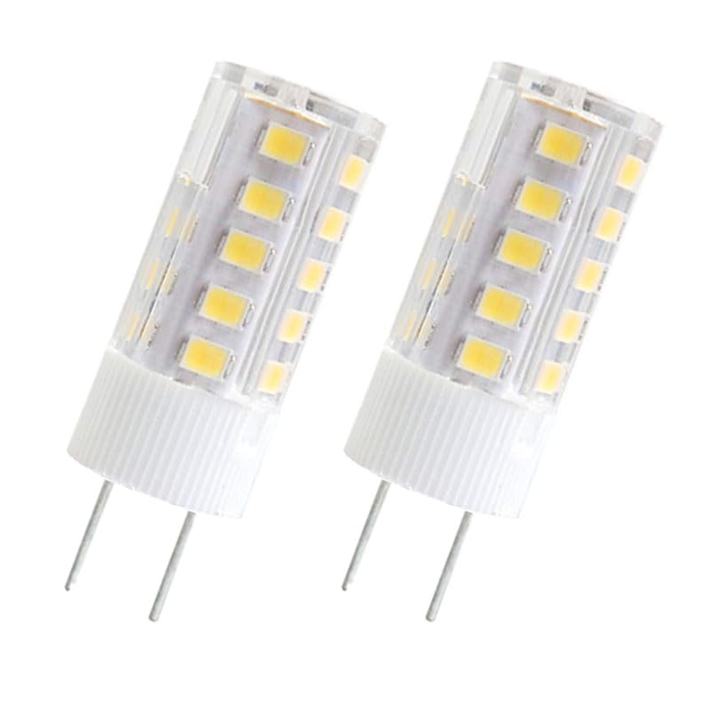 DLEDMOP G8 LED Bulb 3W Ceramic Corn Light Bulbs AC220V 3000K Warm White G8 Base for Kitchen Under Cabinet Counter Lighting Puck Light(3W-2PCS/warm White)