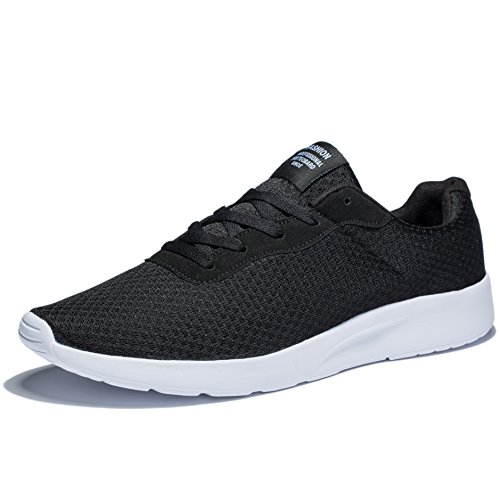 KENSBUY Men's Running Shoes Lace up Fashion Breathable Sneakers Lightweight Mesh Soft Sole
