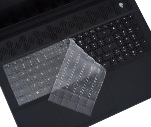 Keyboard Cover Skin for 2024 2023 18" Dell Alienware M18 R1 18" & Alienware M18 R2 18 Inch Gaming Laptop Keyboard Cover Protector Skin, Dell Alienware M18 Accessories, TPU