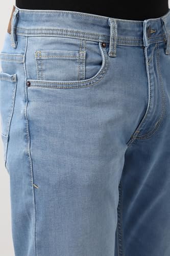 Image of Peter England Men's Regular Fit Denim Jeans for Daily Casual Wear