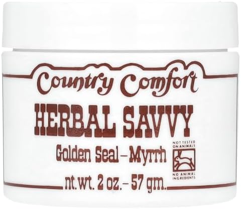 Country Comfort Herbal Savvy Goldenseal Myrrh Supplement, 2 Ounce