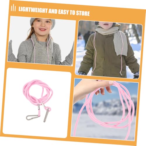 5Pcs Winter Glove Clips for Durable Mittens with Neck Strap Elastic Glove Clips for Boys and Lightweight Design for Easy Use and Storage3