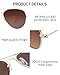 JOOX Polarized Aviator Sunglasses for Women Men, UV400 Protection Lens and Lightweight Metal Pilot Frame