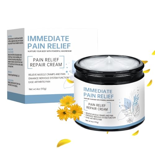 Magnesium Cream - Joint Relief Cream - Relief Magnesium Lotion - Natural Joint Gel Effective Relief for Back, Neck, Hands, Knee - Enhances Sleep & Nervous System - 1 Pcs