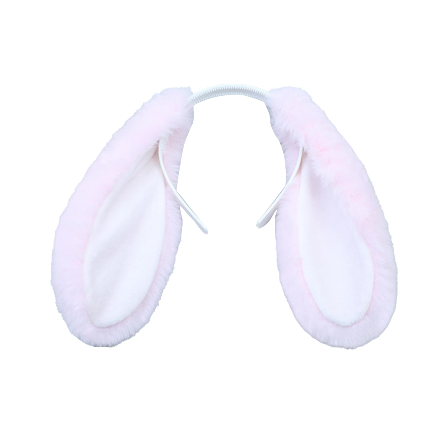 AOVNA Giant Plush White Bunny Ears Headband Plush Rabbit Ears Headband Cosplay Costume Fancy Dress Up for Girls Head Wear Props (Pink)
