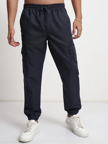 Image of Highlander Men's Cargo Jogger Trousers| Utility Pockets | Trouser for Men | Men Trousers