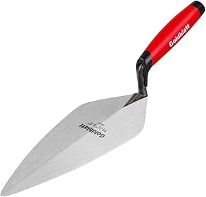 Goldblatt Trowel Pro Soft-Grip London Brick Trowel, 11-1/2 in. x 5 in.