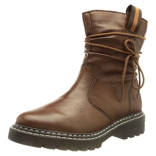 Rieker Z9661, Botte Tendance Femme, Marron, 39 EU