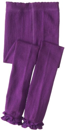 Jefferies Socks Girl's 2-6X Pima Cotton Ruffle Footless Tights