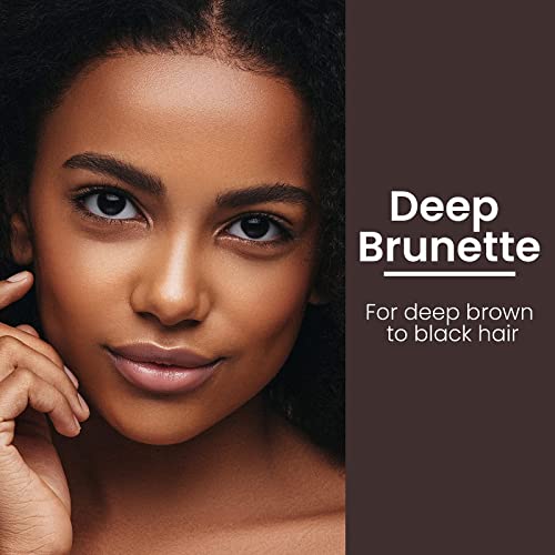 True + Luscious Brow Definer Pencil - Pomade & Powder Combo With Organic Castor Oil - Fills, Shapes Eyebrows - Waterproof - Deep Brunette #TOP3