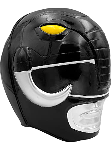 Funidelia | Casque Power Ranger Noir adulte pour homme ▶ Super héros, Dessins Animés - Accesoires pour Adultes, accessoire pour déguisement - Noir