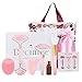Produktbild Deciniee Jade-Roller, Jade- Gesichtsroller mit Gua Sha, Set, Rosenquarz, Gua Sha-Stein, Gesichtsroller, Massagewerkzeuge zum Abnehmen, Straffung, 6 Stück