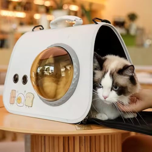 Bolsa Pet Transporte Passeio Viagem Avião Visão Panorâmica Respirável Confortável Ventilada Seguro G