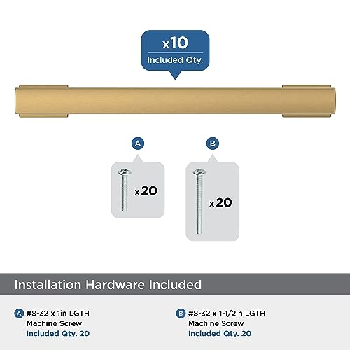 Image of Amerock 10 Pack 5-1 /16 inch Triomphe Champagne Bronze Drawer Pull