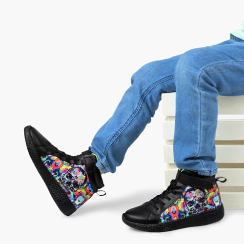 Image of KazarMax Hopits Kids Boys and Girls Ankle Length | High Top | Slip-on Sneakers Shoes | Lightweight | Outdoor Shoes Collection