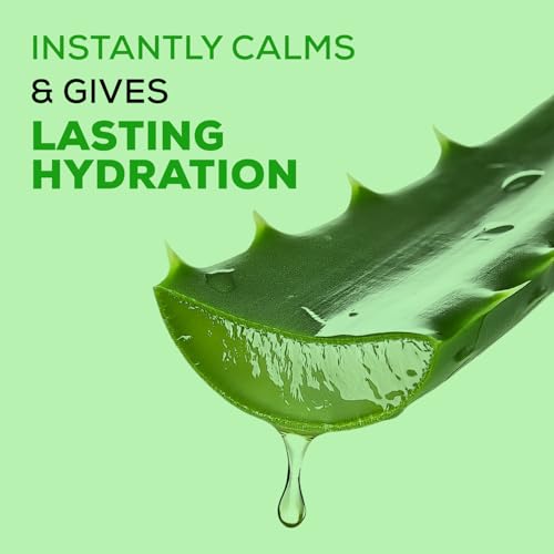 Image of Joy Pure Aloe Vera Gel for Face & Body (300ml) with Natural Moisturisers & Pro Vitamin B5 | 99% Pure Aloe Gel for Hydrating Dry & Damaged Skin | Non Sticky & Quick Absorbing