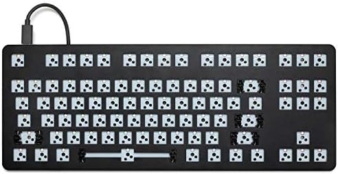 DROP CTRL Mechanical Keyboard — Tenkeyless TKL (87 Key) Gaming Keyboard, Hot-Swap Switches, Programmable Macros, RGB LED Backlighting, USB-C, Doubleshot PBT, Aluminum Frame (Barebones, Black)
